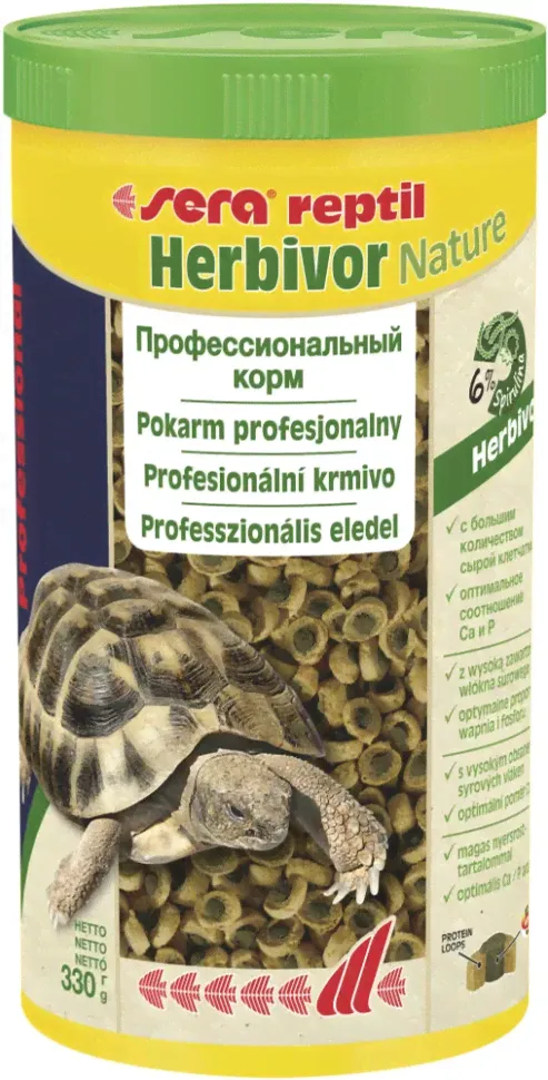 Sera Reptil Professional Herbivor корм для рептилий - 1 л (330 г)-0