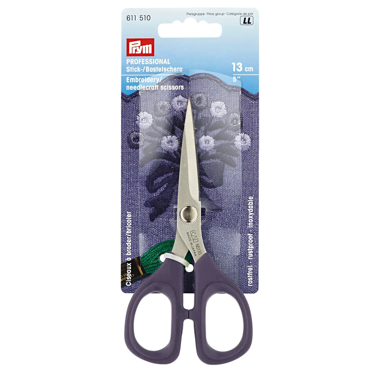 PRYM 611510 Ножницы PROFESSIONAL для вышивания (сталь) 5' 13 см Prym-0