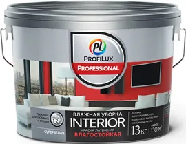 Краска для стен и потолков водно-дисперсионная Profilux Professional Interior матовая 13 кг.
