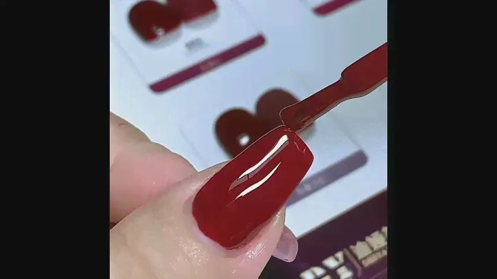 long lasting soak off Red color gel polish sets for professional salons