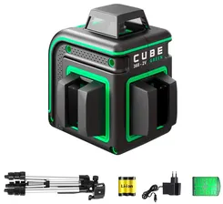 Уровень лазерный самовыравнивающийся ADA Cube 360-2V GREEN Professional Edition (А00571)