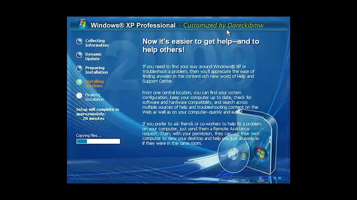 XP Mods Windows XP Installing Windows XP Professional 2009 First Attempt To Record A Victual VM