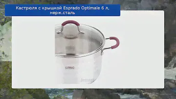 Кастрюля с крышкой Esprado Optimale 6 л, нерж.сталь обзор