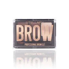 Набор для бровей `STELLARY` PROFESSIONAL BROW SET тон 01 Brunette