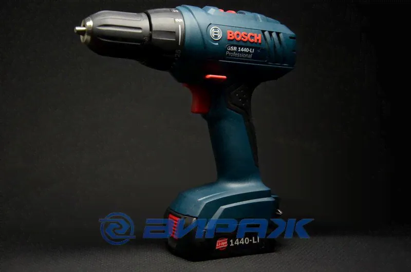 Шуруповерт аккумуляторный 14,4Bт 2*1,5А/ч 0-420-1400об/м 30Нм GSR 1440-Li Professional Bosch BOSCH-0