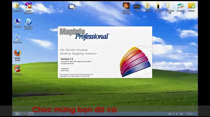 Hướng dẫn cài đặt MapInfo 7.5 (chọn 720p và bật full màn hình để xem rõ nhé! )