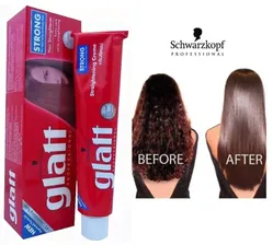 Glatt Professional Schwarzkopf Hair Straightener Cream Strong For Curly Hair