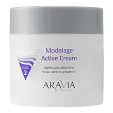 Крем для лица шеи и декольте Aravia Professional Modelage Active Cream массажный 300 мл