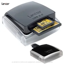 Картридер Lexar Professional Dual-Slot Reader CF и SDXC USB 3.0 LRW400CRBNA