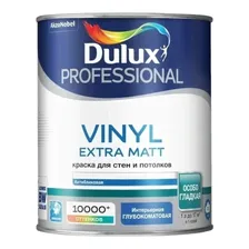 Краска водно-дисперсионная Dulux Professional Vinyl Extra Matt глубокоматовая белая 1 л