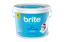 Краска Brite Professional для потолков, база A, 9 л