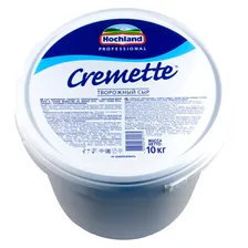 Сыр творожный Cremette, жир. 65%, 10кг, пл/ведро, Hochland Professional, Россия