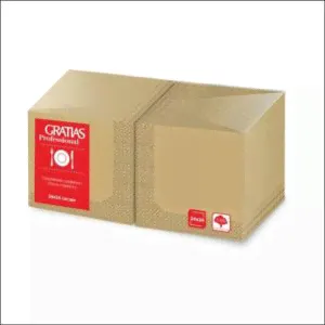 Салфетки бумажные GRATIAS Professional 24*24, 1 сл., цвет крафт, 400 шт.-0
