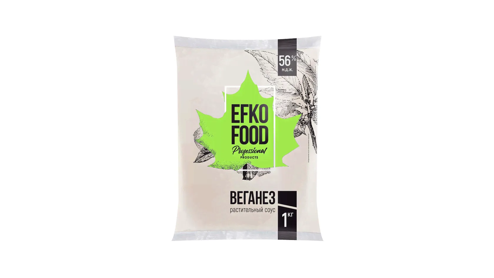 Майонез EFKO FOOD Professional Веганез, 56%, балк 1л