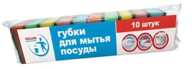 Paclan губки professional для мытья посуды 10шт