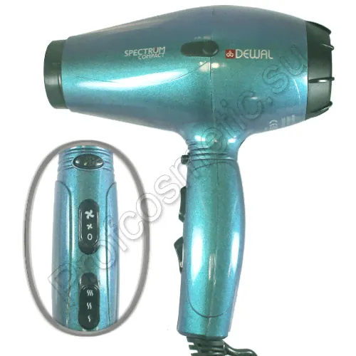 Dewal Professional Фен Spectrum Compact 2100Вт бирюзовый хамелион, ионизация, 03-109-0