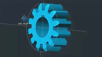 GstarCAD 2017 Professional - 3D gear wheel