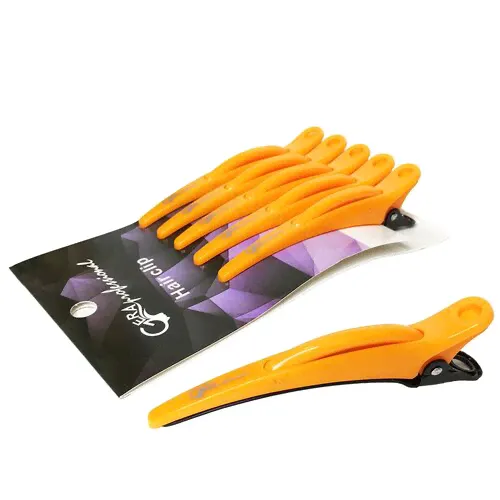 gera professional, зажим "дельфины", 6шт, оранжевые-0