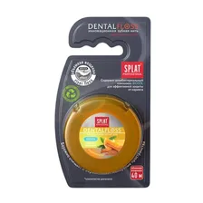 Splat professional нить зубная dentalfloss объемная вощеная 40м с ароматом апельсина и корицы в Москве