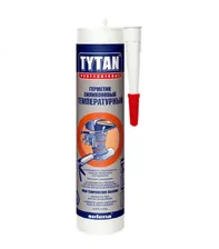 Герметик высокотемпературный силиконовый красный "TYTAN Professional" (280мл) (12шт)