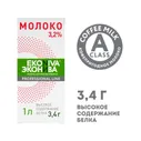 Молоко Эконива Professional Line ультрапастеризованное 3.2%, 1л