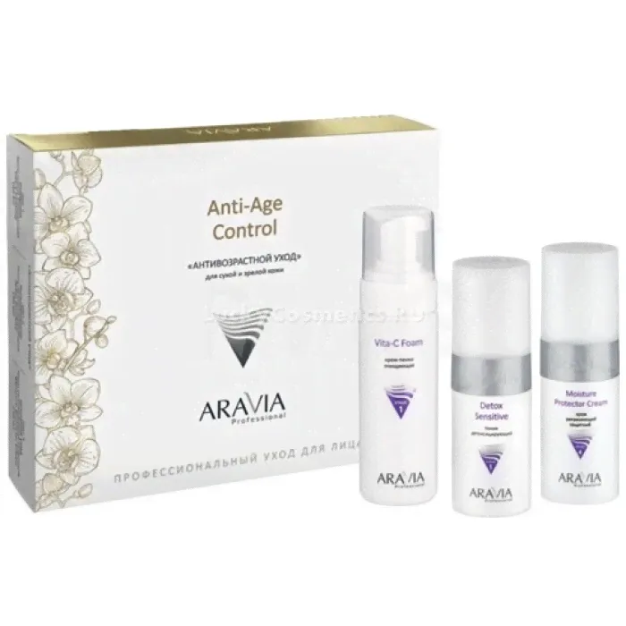 Набор антивозрастного ухода для лица Aravia Professional Anti-Age Control Set-0