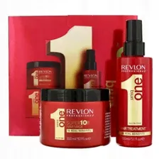 Набор Revlon Professional UniqOne DUO PACK (Спрей-маска Hair Treatment 150 мл, Маска SUPER HAIR MASK 300 мл)