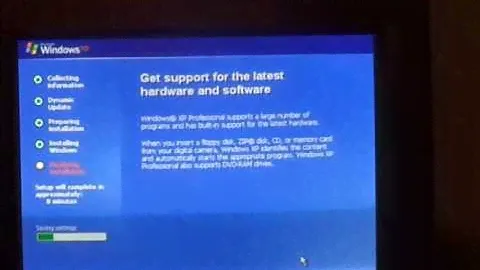Installing Windows XP in 2017