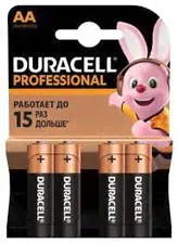 Батарейки DURACELL PROFESSIONAL AA 4 пальчиковые