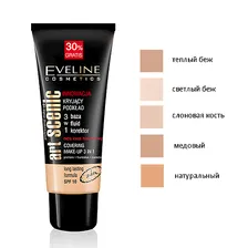 Эвелина Тональный крем "Professional Art. Make-Up" 3в1 пастельный 30мл