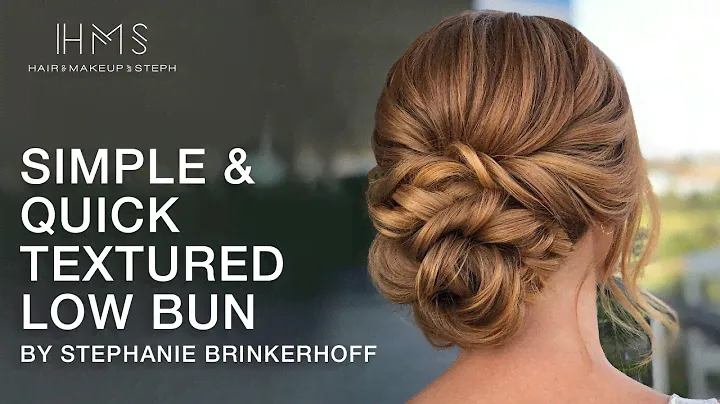 Simple & Quick Textured Low Bun by Stephanie Brinkerhoff | Kenra Professional