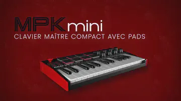 AKAI Professional MPK Mini MK3 – Clavier Maître USB MIDI 25 Touches avec 8 pads Rétroéclairés