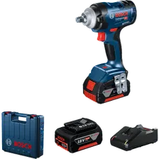 Аккумуляторный ударный гайковёрт Bosch GDS 18V-400 Professional (06019K0020)