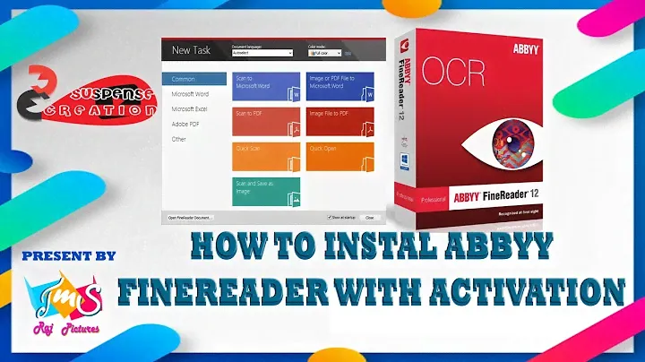 how to install ABBYY FineReader 12 with activation