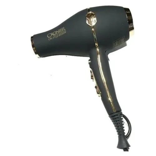 Cronier Professional CR-7722 - Профессиональный фен для волос Черный-0
