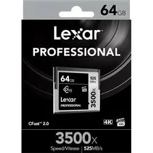 Карта памяти CFast 2.0 Lexar Professional 3500x 64GB