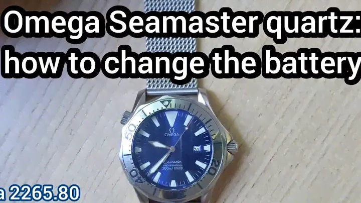 How to change battery on Omega Seamaster professional 300m quartz watch 2265.80, cal. 1538 movement