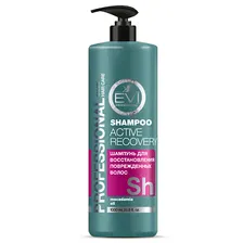 evi professional шампунь "активное восстановление" для поврежденных волос professional salon hair care shampoo acive recovery