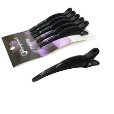 gera professional, зажим "дельфины", 6шт, черные