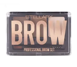 Stellary Палетка для макияжа бровей Professional Brow Set 01 светло-бежевый