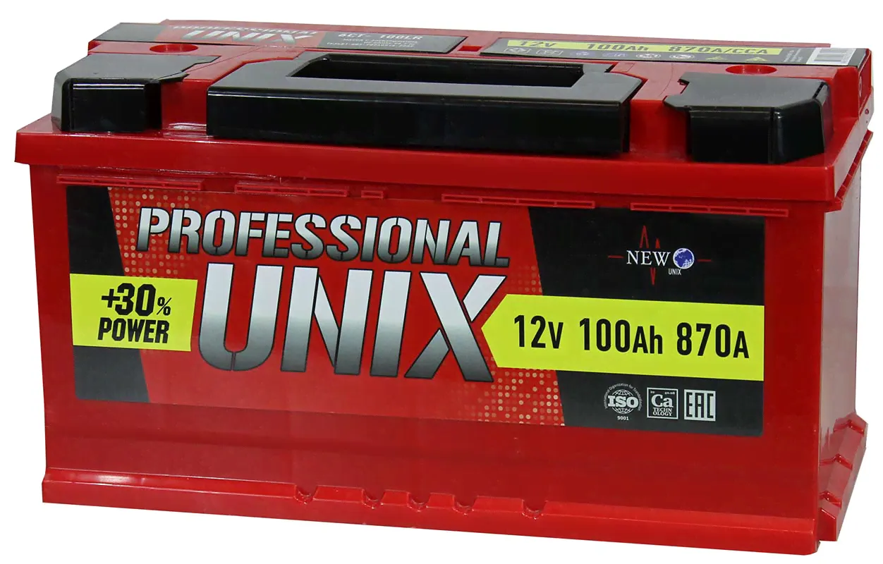 Аккумулятор 6СТ-100 UNIX Professional о/п 870А