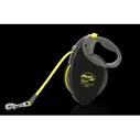 Рулетка FLEXI "GIANT PROFESSIONAL" L ремень желт.цвета, 10 м, до 50 кг, черная с сер.ручкой