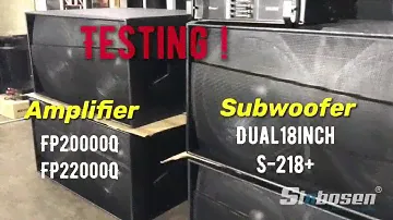 4 Dual 18inch subs S-218+ testing with FP20000Q Sinbosen Amplifier