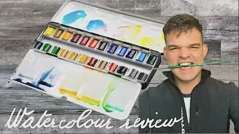 Winsor and Newton artist watercolor 24 set half pan  Review and first impression