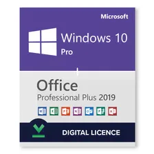 Пакет Windows 10 Pro + Microsoft Office 2019 Professional Plus — цифровые лицензии