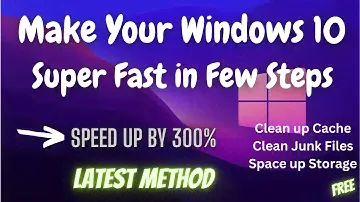 How to make laptop faster windows 10 | How to Speed up laptop/PC windows 10 #speedup #windows10