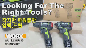 Best woodworking impact & drill. Worx Combo Kit WU132, WU130 / 목공에 적합한 임팩, 드릴