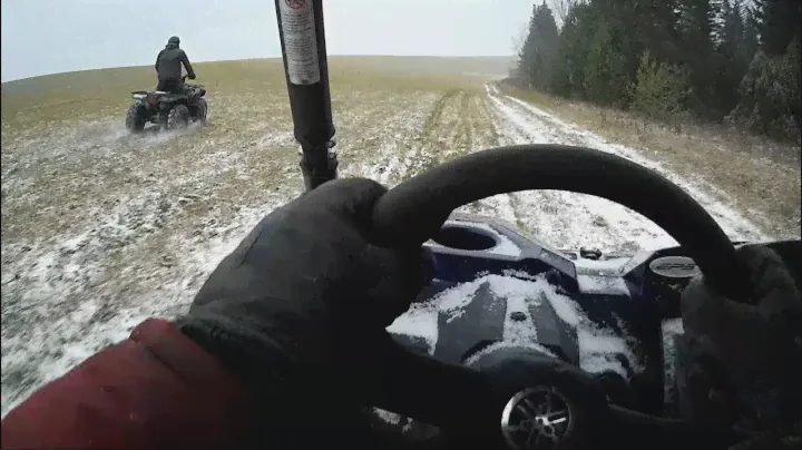 Yamaha Viking. Первая поездка на багги. Нечкино. Yamaha Grizzly. Первый снег.