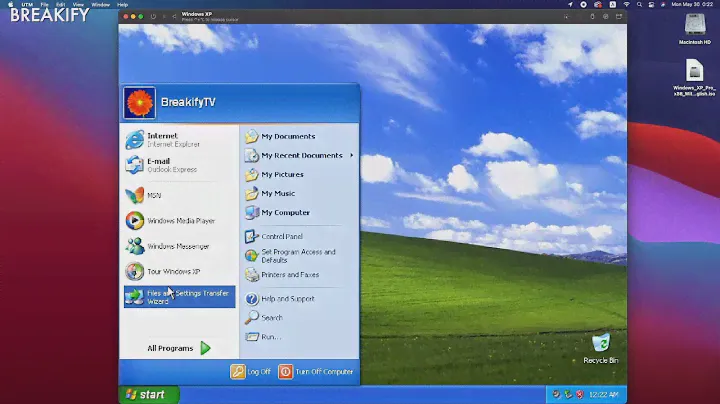 UTM (Version 3.2.4) - Windows XP on a M1 Mac (Tutorial)