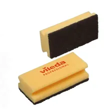 Губка Максимальная жесткость, чёрный абразив, Vileda Professional